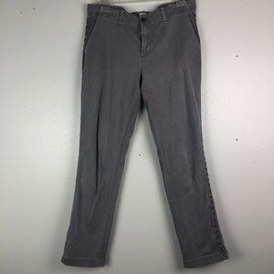 Gap grey chino with pinstripe grommet detail sz 2